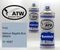 Preview: Ford, Medium Regatta Blue Metallic, 31 / 6263: 400ml Sprühdose + 400ml Klarlack - Set, von ATW Autoteile West.